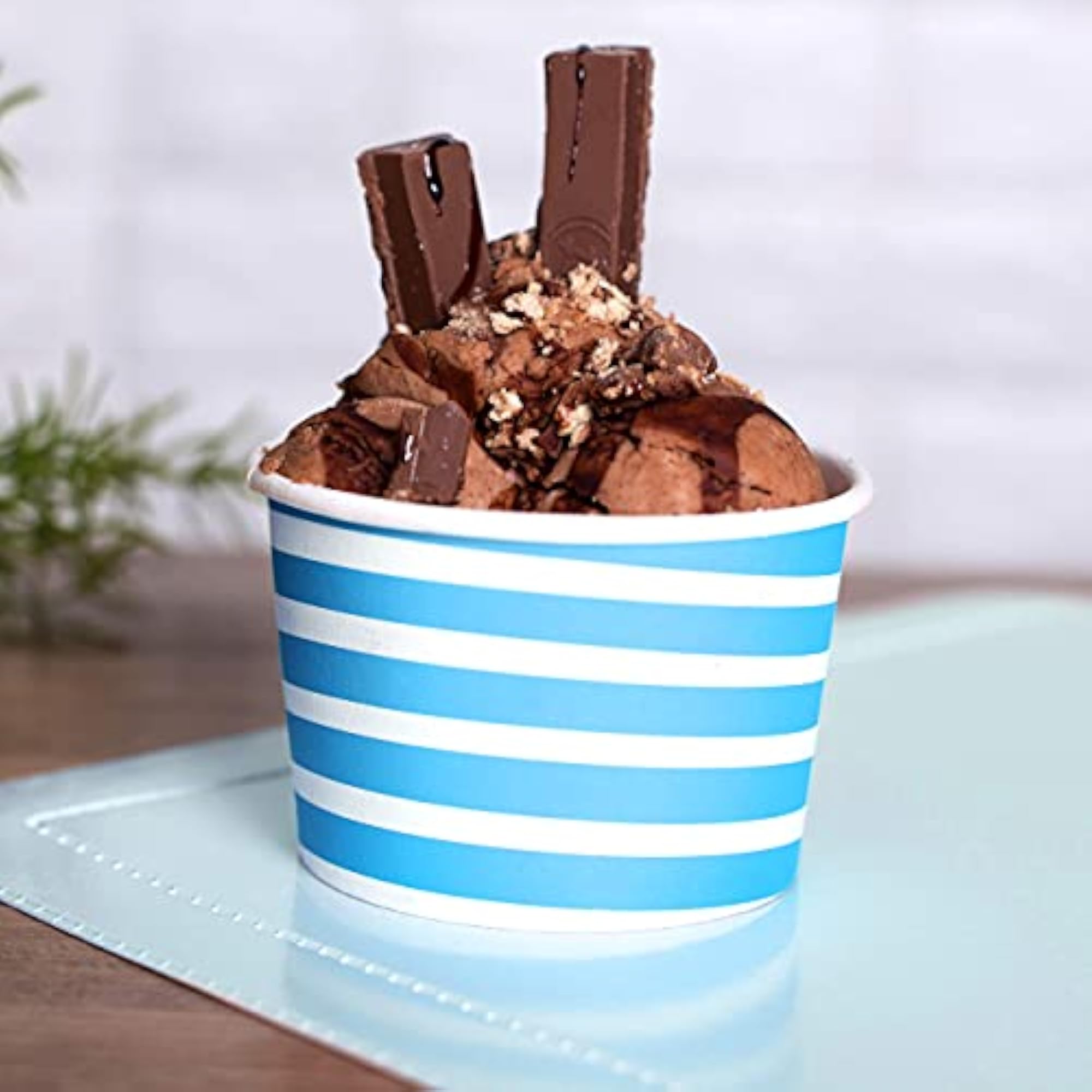 Ice Cream Cups, 100 Pack Sundae Cups